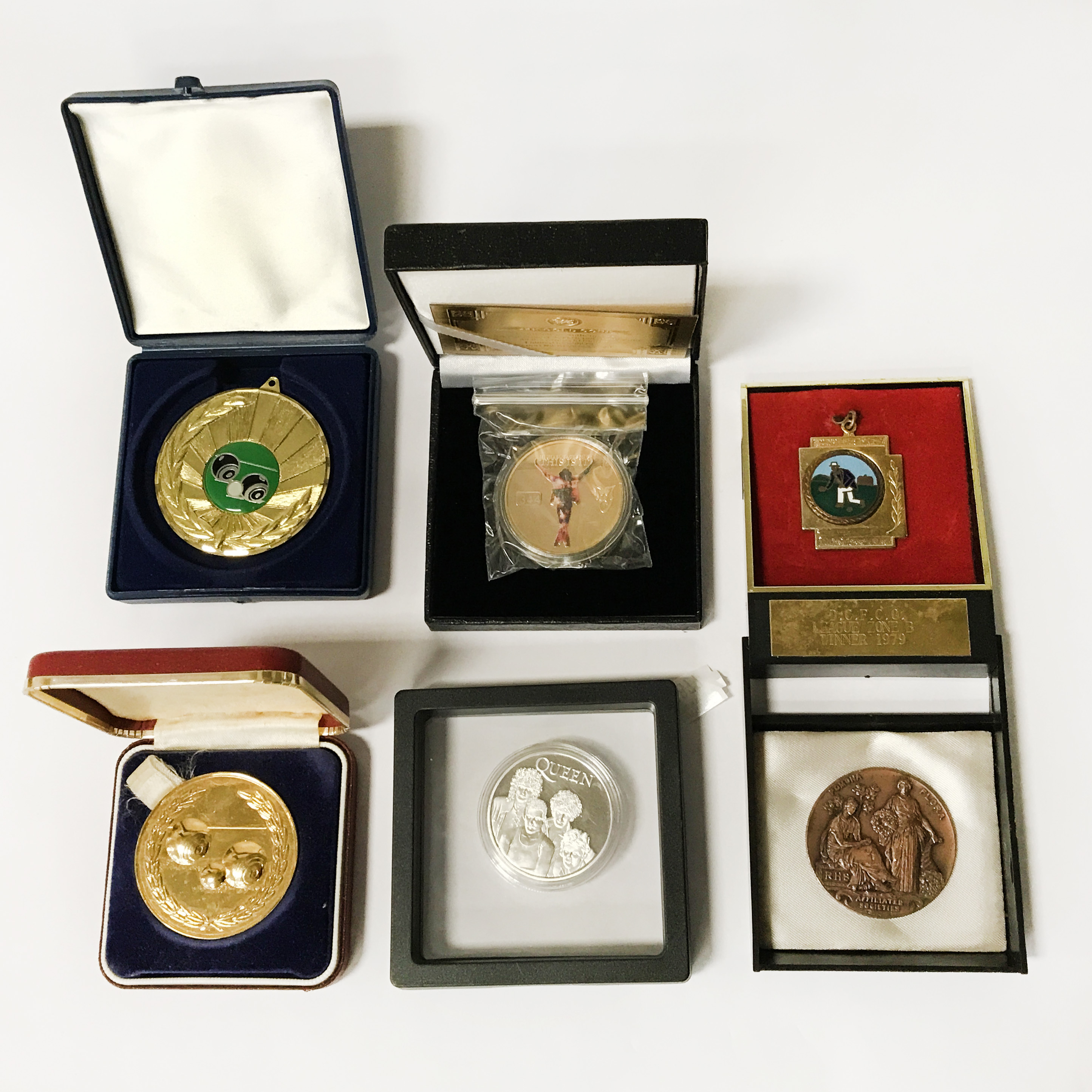 QTY OF MEDALS & COINS - Image 3 of 3