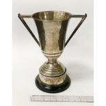 HM SILVER TROPHY ON BASE 23 OZS - 25 CMS (H) MEASURED WITHOUT BASE