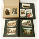 THREE POSTCARD ALBUMS