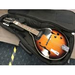 FENDER ELECTRO ACOUSTIC MANDOLIN IN CASE WITH ADDITIONAL SET OF STRINGS