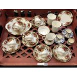 ROYAL ALBERT COUNTRY ROSE TEA SET AND OTHER