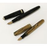 TWO FOUNTAIN PENS - 14CT NIBS