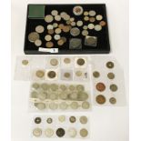 SELECTION OF VARIOUS COINS INCL. SILVER, MEDALS