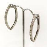 925 RHODIUM FINISH STATEMENT EARRINGS