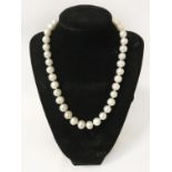 PEARL NECKLACES WITH 925 RHODIUM FINISH CLASPS