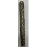 CHINESE SILVER WALKING STICK HANDLE