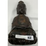 BRONZE SEATED BUDDHIST FIGURE - 20 CMS