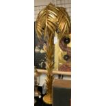 GILT METAL PALM TREE FLOOR LAMP - 150 CMS (H)