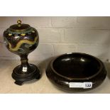 ORIENTAL CASKET & BOWL - BOWL = 25 CMS (D)