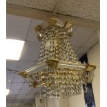 BRASS & CRYSTAL HALL LIGHT