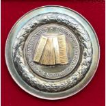 LARGE HEAVY HALLMARKED SILVER MEDAL FOR DISTRICT (AMATEUR) ACCORDION SOLOIST CHAMPIONSHIP