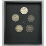 SELECTION OF VARIOUS SILVER COINS