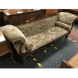 VICTORIAN CARVED SCROLL SOFA