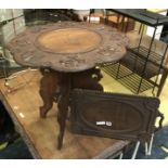 BURMESE TEAK TABLE & TRAY