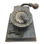 EARLY CAST-IRON UNUSUAL STOCK-EXCHANGE TELEGRAPH DIAL TRANSMITTER