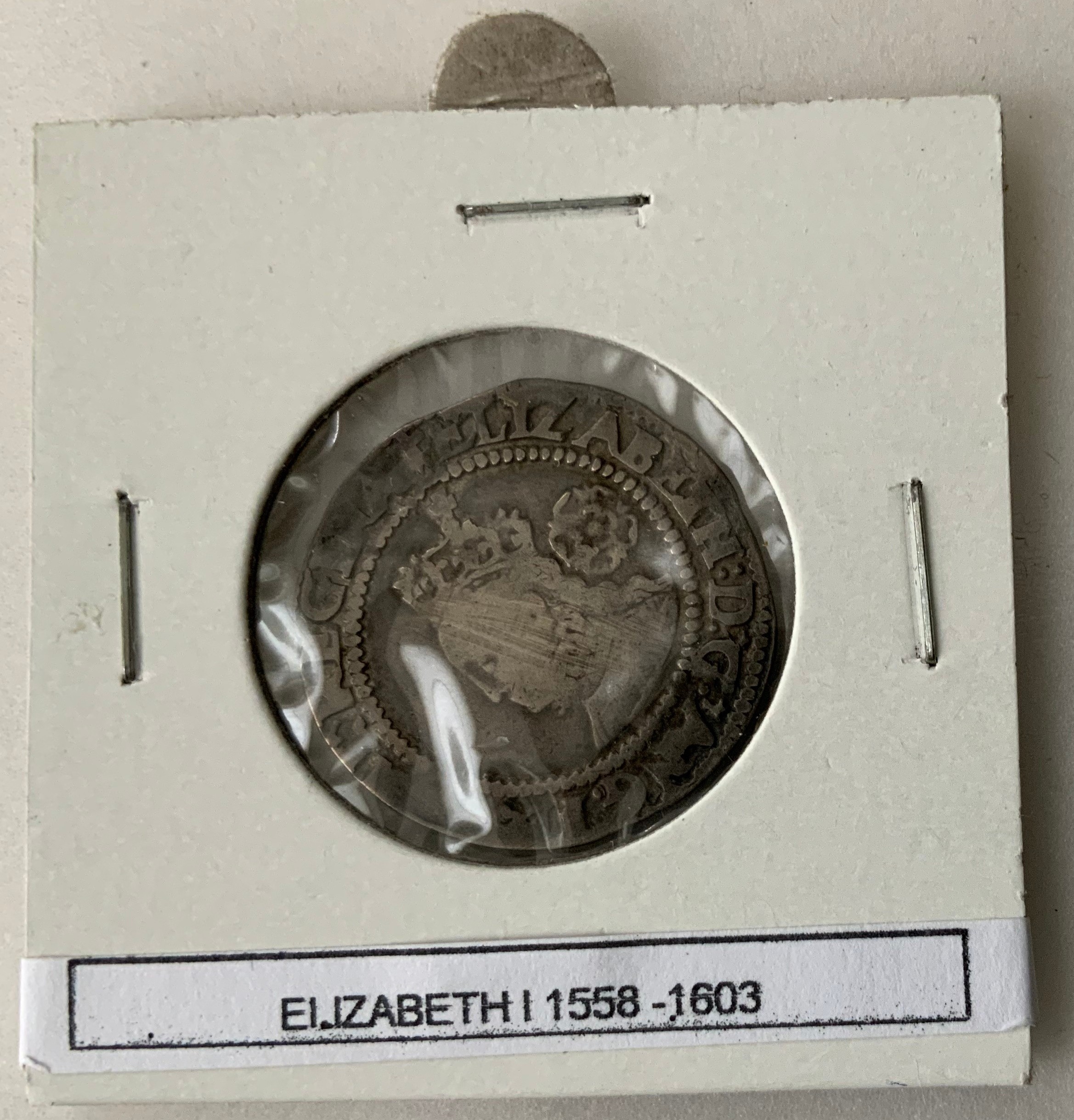 ELIZABETH I SILVER SIXPENCE HAMMERED COIN