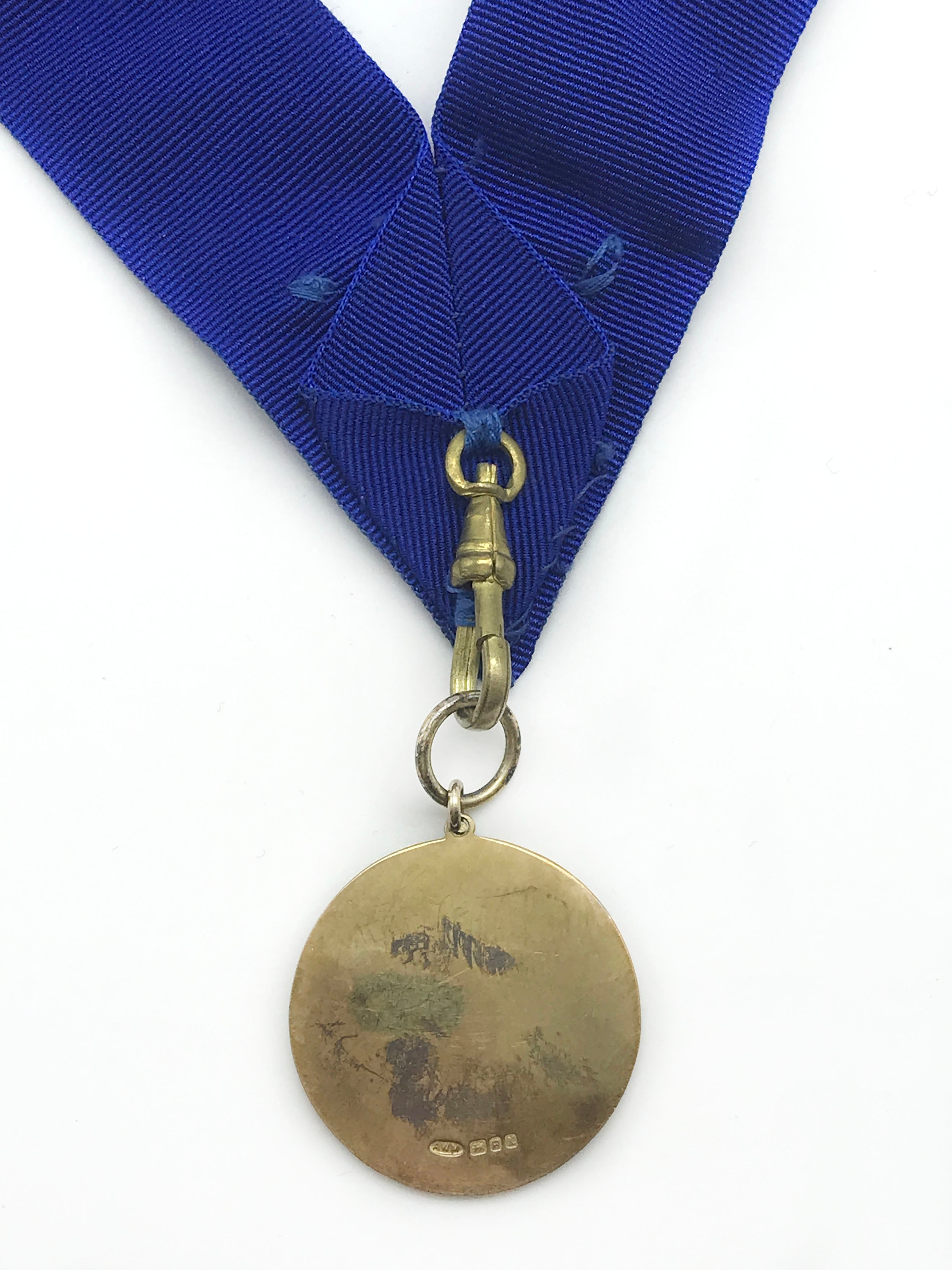 HALLMARKED SILVER BASKETMAKERS STEWARDS CLUB MEDAL AND FOUR METAL JEWELS WITH COLLARS - Image 8 of 12