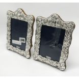 PAIR HM SILVER PHOTO FRAMES