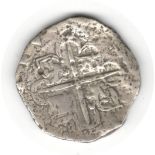 SHIPWRECK COIN MEXICO (UNDER SPANISH RULE) PHILIP III SILVER 8 REALES