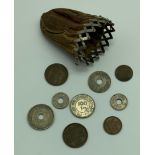 SMALL SELECTION OF PALESTINIAN COIN IN A PURSE