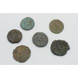 SIX ANCIENT COINS