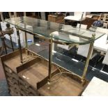 BRASS & CONSOLE TABLE