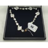 9CT GOLD BAROQUE PEARL NECKLACE