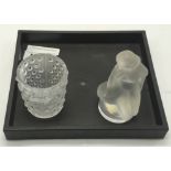 LALIQUE GIRL - 11 CMS (H) & LALIQUE CUP - 7 CMS (H)