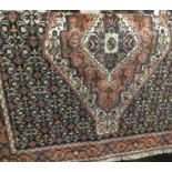 NORTH WEST PERSIAN SENNEH RUG 145CM X 125CM