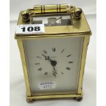 DOMINIUM BRASS CARRIAGE CLOCK