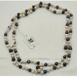 OPERA LENGTH MIXED PEARL NECKLACE