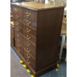 LARGE LEATHER TOP FILING CABINET