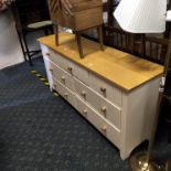 PINE TOP 7 DRAWER CHEST