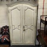 FRENCH TWO DOOR ARMOIRE