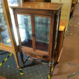 MAHOGANY GLAZED DISPLAY CABINET