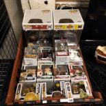 TRAY OF FUNKOS INCL. LARGE LEBRON JAMES & MICHAEL JORDON