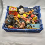 COLLECTION OF EARLY MICKY MOUSE TOYS INCL. TINPLATE & PELHAM