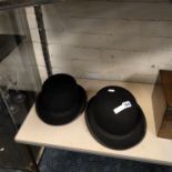 TWO BOWLER HATS