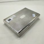 HM SILVER CIGARETTE BOX - 17 X 11 CMS