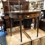 FRENCH INLAID CARD TABLE