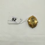 9CT GOLD & DIAMOND BROOCH (TESTED)