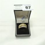 STERLING SILVER MENS RING - SIZE P