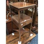 INLAID TABLE WITH DRAWERS