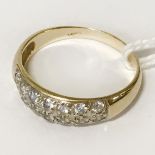 18CT GOLD DIAMOND RING - SIZE N