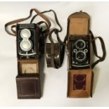 EARLY ROLLEICORD T.L.R CAMERAS & ANOTHER T.L.R CAMERA
