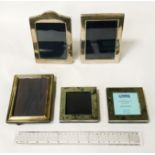 FIVE HM SILVER FRAMES - LARGEST 16CM