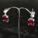 RUBY STUD EARRINGS