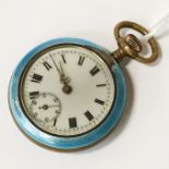 EARLY ENAMEL FOB WATCH A/F