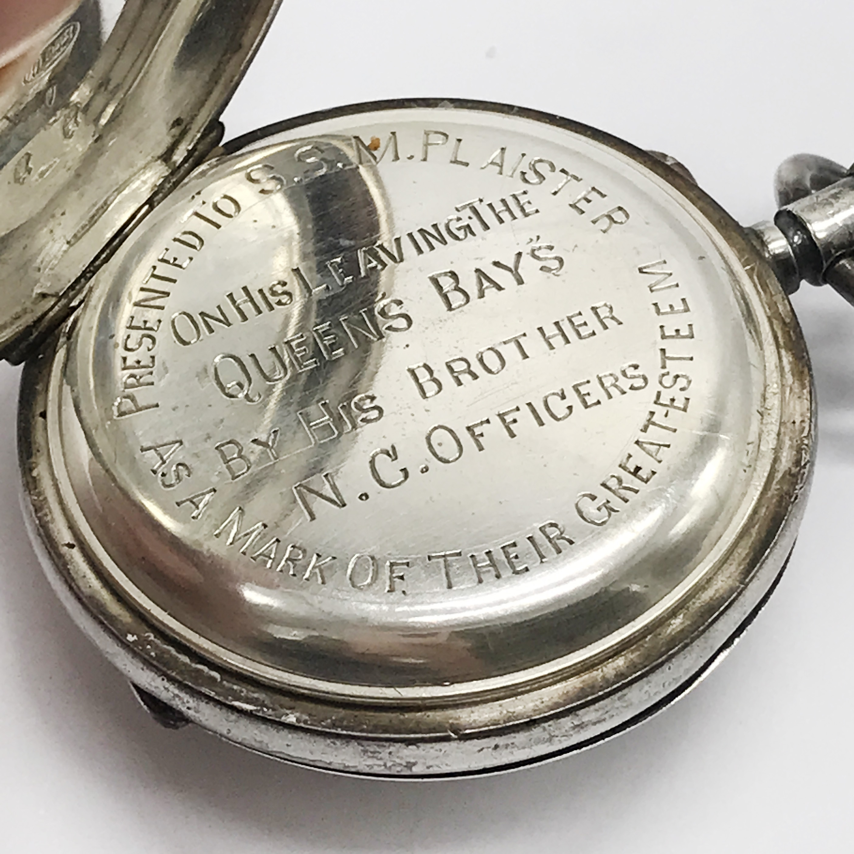 HM SILVER POCKET WATCH - MILITARY - Image 6 of 6