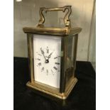 BRASS MANTLE CLOCK - WEST GERMAN